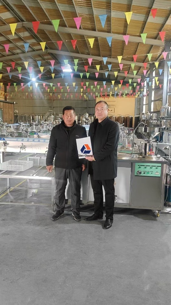 青岛客户签约喜提全自动豆腐机